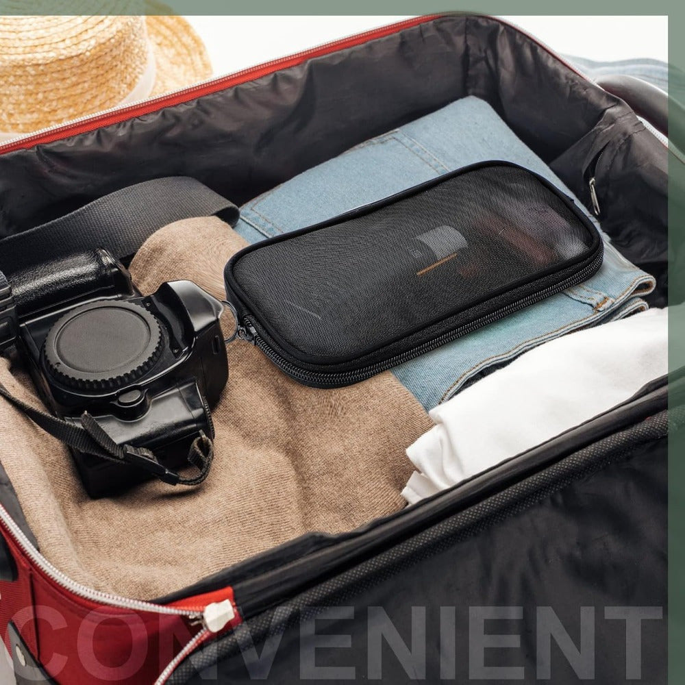 4 Pieces Cosmetic Organizer Bags with Zipper, Portable Makeup Cosmetic Bag, for Purse Travel Daily or Keep Small Items