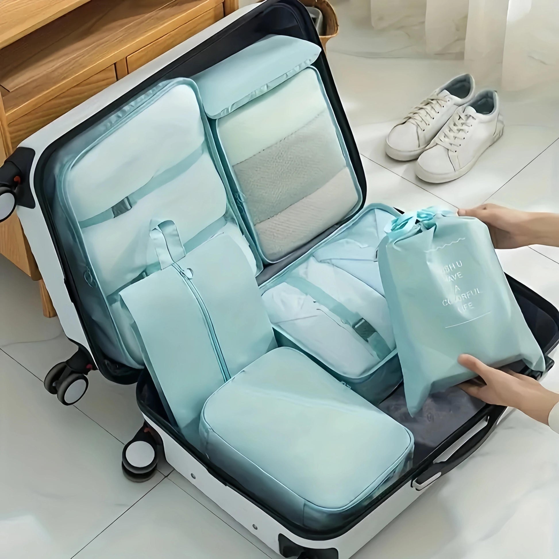 7pcs, High Quality Travel Storage Set, Thick High Quality Storage Bag with Zipper Closure, Efficient Sorting Of Travel Storage Bag, Foldable Travel Bag, Travel Bag