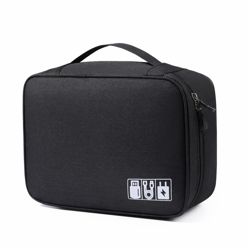 Convenient storage bag for home travel, cationic data cable charger storage bag, convenient cationic data cable charger storage bag, portable waterproof mobile phone digital bag, portable waterproof m
