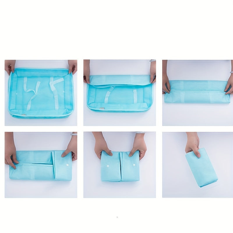 7Pcs\u002FSet Travel Packing Organizers, Lightweight Luggage Organizer Bags Set in 3 Sizes with Large Toiletries Bag\u002FUnderwear Bag\u002FShoe Bag, Travel Essentials for Carry on