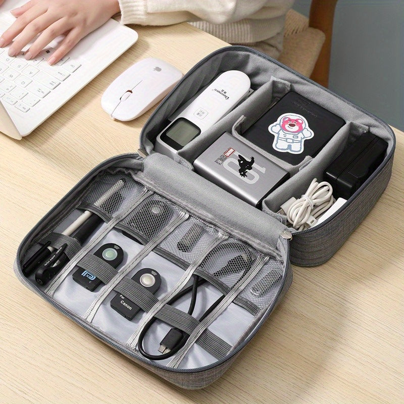 Convenient storage bag for home travel, cationic data cable charger storage bag, convenient cationic data cable charger storage bag, portable waterproof mobile phone digital bag, portable waterproof m
