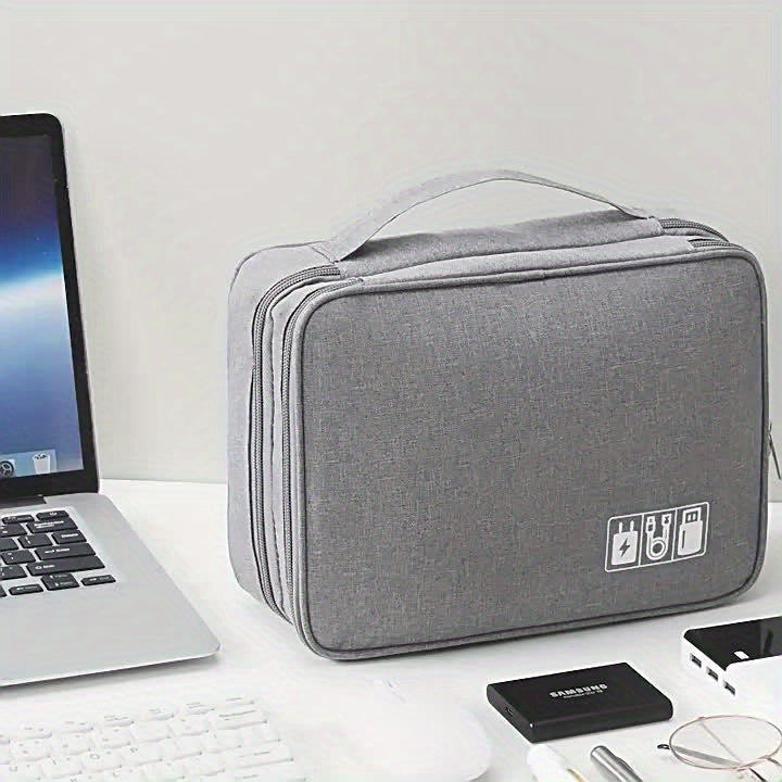 Convenient storage bag for home travel, cationic data cable charger storage bag, convenient cationic data cable charger storage bag, portable waterproof mobile phone digital bag, portable waterproof m