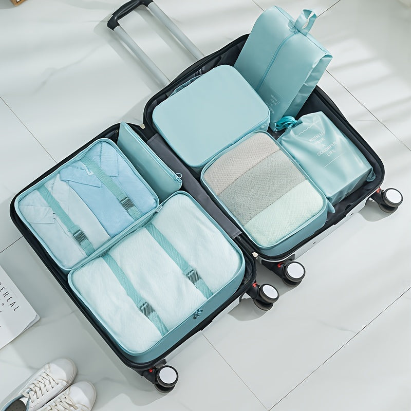 7pcs, High Quality Travel Storage Set, Thick High Quality Storage Bag with Zipper Closure, Efficient Sorting Of Travel Storage Bag, Foldable Travel Bag, Travel Bag