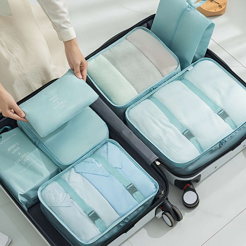 7pcs, High Quality Travel Storage Set, Thick High Quality Storage Bag with Zipper Closure, Efficient Sorting Of Travel Storage Bag, Foldable Travel Bag, Travel Bag