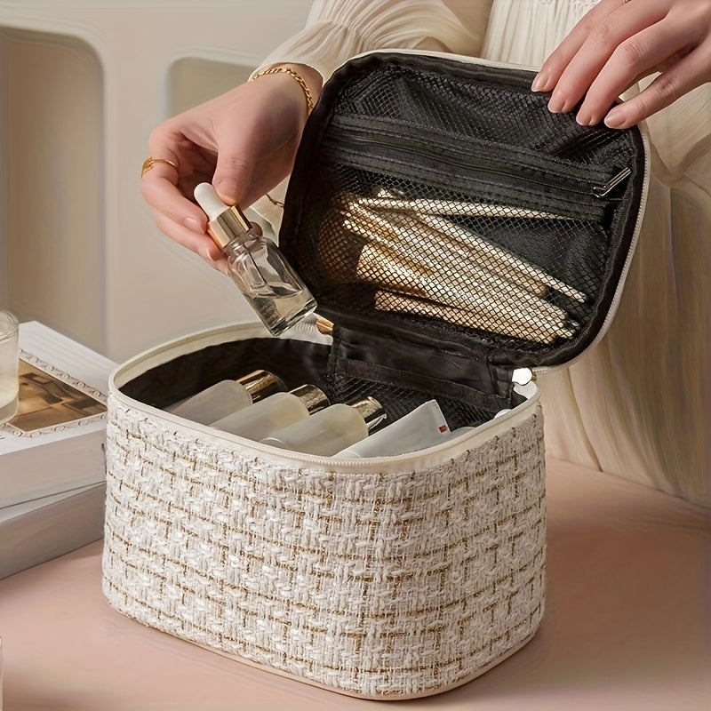 Small Fragrance Cosmetic Bag Cosmetics Large-capacity Storage Bag Portable Travel, Easy Travel, Organized Storage, Fashionable And Versatile Capacity, Can Be Used For Travel, Storage, Beauty Protection And Clothing Matching