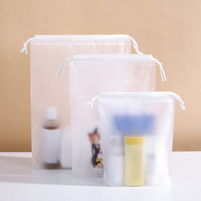 10pcs Multi Functional Storage Bag with Drawstring, Suitable for Organizing Underwear, Shoes, Clothes, Bundle Pockets, Frosted Bags, Cosmetics Storage Packaging Bags, Home and Travel Storage Bags