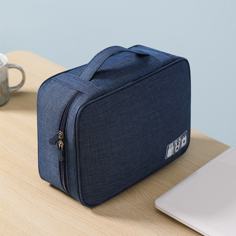 Convenient storage bag for home travel, cationic data cable charger storage bag, convenient cationic data cable charger storage bag, portable waterproof mobile phone digital bag, portable waterproof m