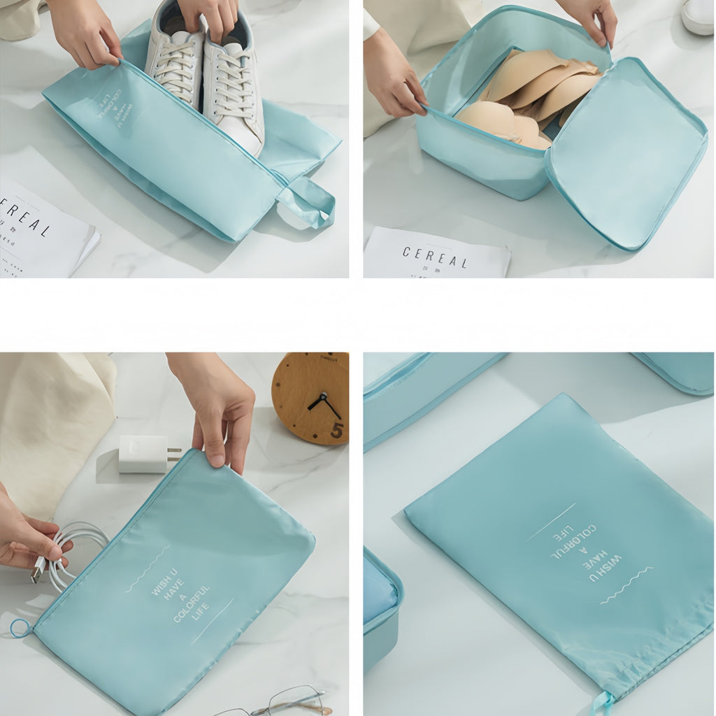 7pcs, High Quality Travel Storage Set, Thick High Quality Storage Bag with Zipper Closure, Efficient Sorting Of Travel Storage Bag, Foldable Travel Bag, Travel Bag