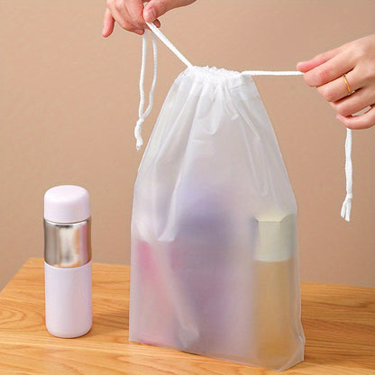 10pcs Multi Functional Storage Bag with Drawstring, Suitable for Organizing Underwear, Shoes, Clothes, Bundle Pockets, Frosted Bags, Cosmetics Storage Packaging Bags, Home and Travel Storage Bags